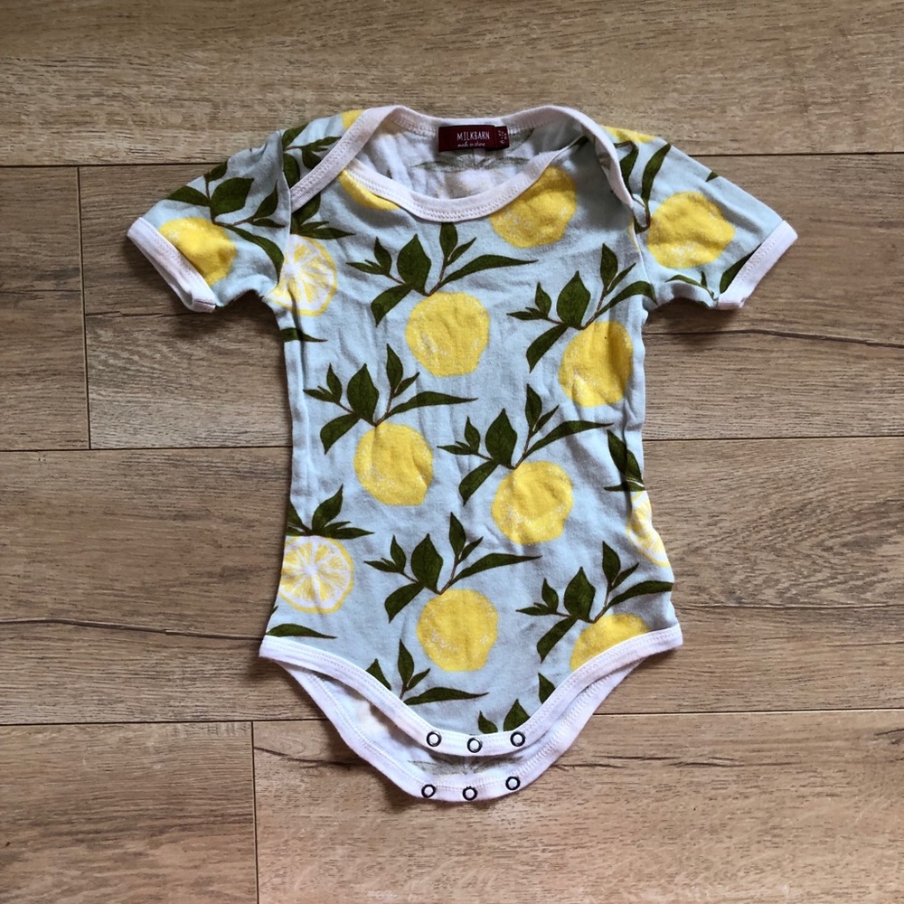 Milkbarn Citrus Onesie 6-12 Months